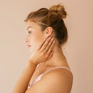 Tiny February Birthstone Ring Amethyst Dainty Gold Gemstone