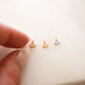 Cleo Initial Heart Charm Add Dainty + Minimalist
