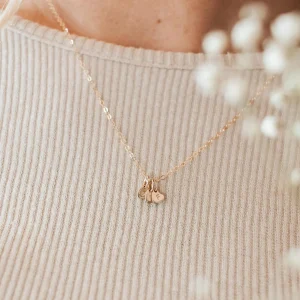 Cleo Initial Heart Charm Add Dainty + Minimalist
