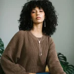 Silver Bolo Tie Necklace With Stones