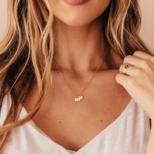 Tiny Disc Charm Add Personalized Pendant Custom Jewelry