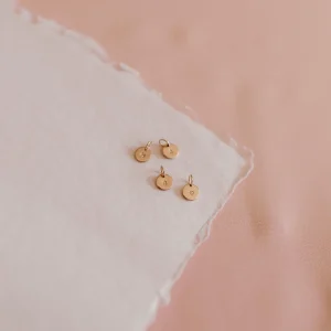 Tiny Disc Charm Add Personalized Pendant Custom Jewelry