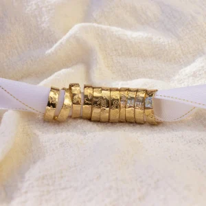 Birth Flower Ring Personalized Jewelry Floral Band 14k