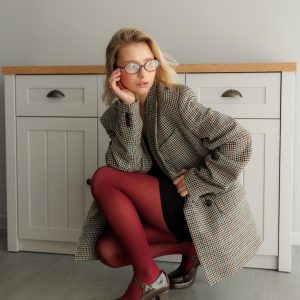 Fashion High Heels Burgundy Handmade Platform Women Elegant