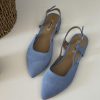 Handmade Blue Sandals Women Comfortable Barefoot Inspired Design