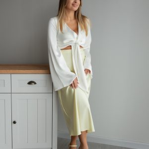 Women’s Leather Shoes Handmade Yellow High Heels