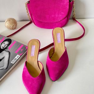 Leopard Mules Women Unique Handmade Slip Shoes Barefoot