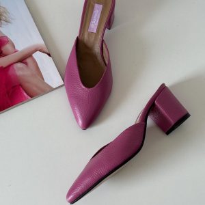 Leopard Mules Women Unique Handmade Slip Shoes Barefoot