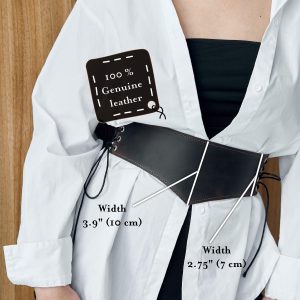Leather Corset Belt Wide Waist For Dressleather Beltwaist