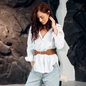 100% Genuine Leather Belt Wide For Dress Plus