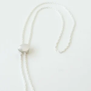 Silver Ascent Bolo Tie Necklace