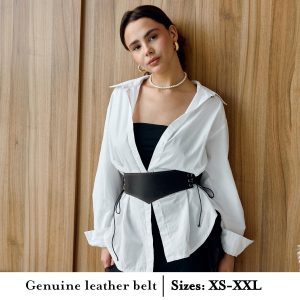 Leather Corset Belt Wide Waist For Dressleather Beltwaist