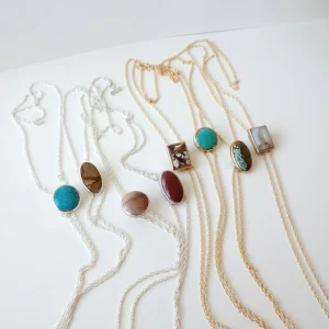 Ready To Ship Bolo Tie Necklaces With Stones
