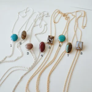 Ready To Ship Bolo Tie Necklaces With Stones