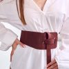 Leather Knot Belt Genuine Waist Wrap Self Tie